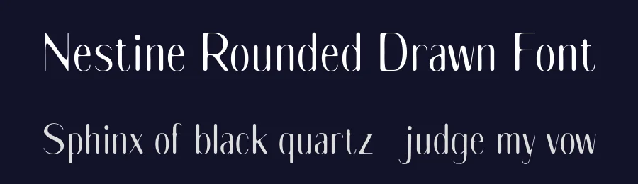 Nestine Rounded Drawn Font by craftsupplyco — Sans Serif Font — thumbnail 2