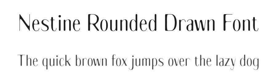 Nestine Rounded Drawn Font by craftsupplyco — Sans Serif Font
