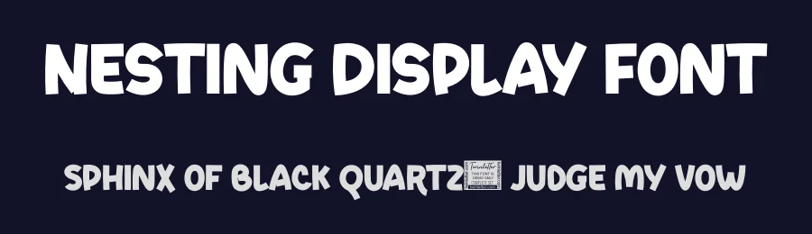 Nesting Display Font by twinletter — Display Font — thumbnail 2