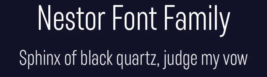 Nestor Font Family by Julien Fincker — Decorative Font — thumbnail 2