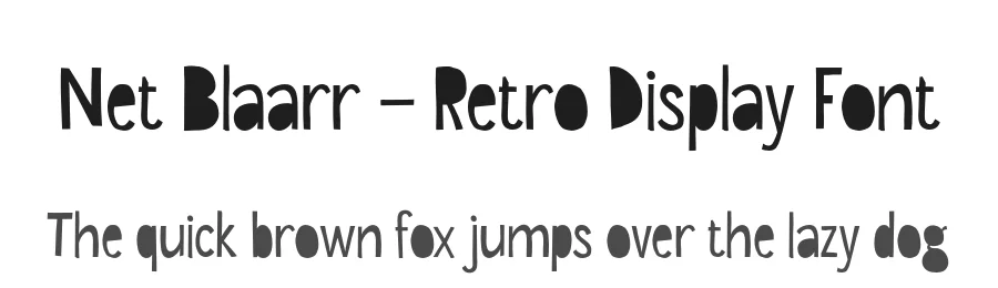 Net Blaarr – Retro Display Font by Casloop Studio — Display Font