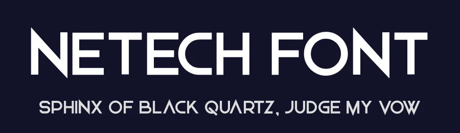 Netech Font by hayoyuka8 — Display Font — thumbnail 2
