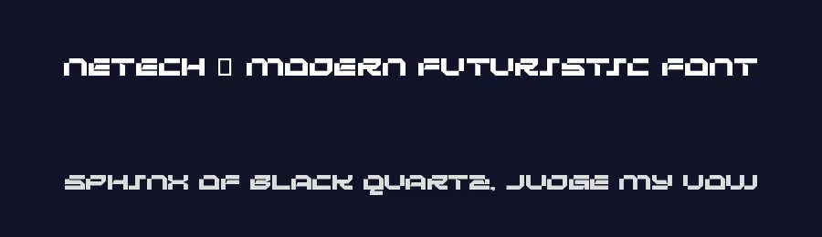 Netech – Modern Futuristic Font by MasyafiStudio — Display Font — thumbnail 2
