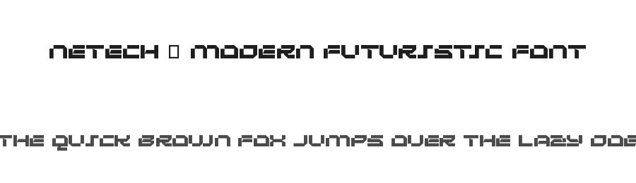 Netech – Modern Futuristic Font by MasyafiStudio — Display Font