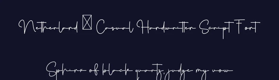 Netherland – Casual Handwritten Script Font by freshtypeink — Script Handwritten Font — thumbnail 2