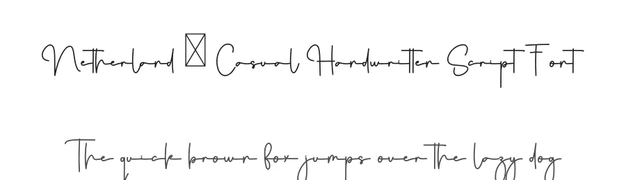 Netherland – Casual Handwritten Script Font by freshtypeink — Script Handwritten Font