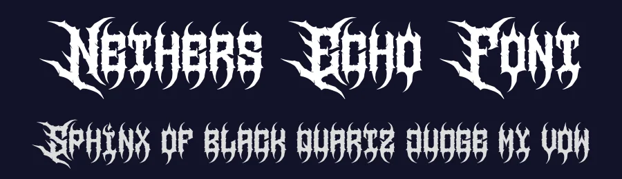 Nethers Echo Font by Denustudios — Blackletter Font — thumbnail 2