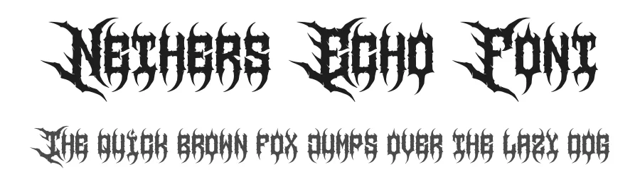 Nethers Echo Font by Denustudios — Blackletter Font