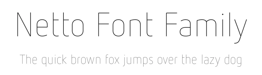 Netto Font Family by Daniel Utz β Sans Serif Font