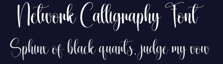 Network Calligraphy Font by creativeletter — Script Handwritten Font — thumbnail 2