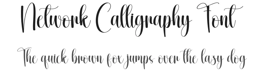 Network Calligraphy Font by creativeletter — Script Handwritten Font