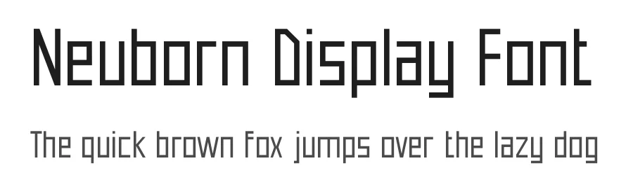 Neuborn Display Font by HIRO.std — Display Font