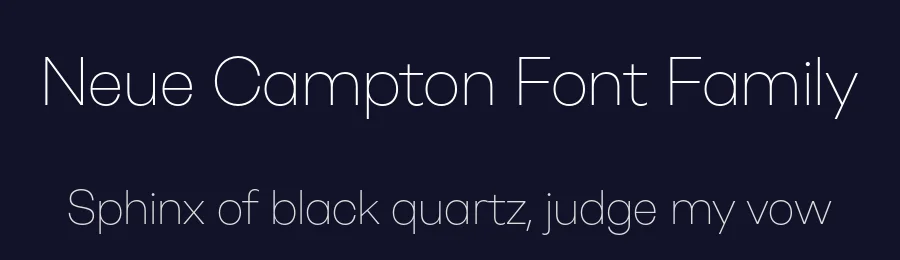 Neue Campton Font Family by Rene Bieder — Decorative Font — thumbnail 2