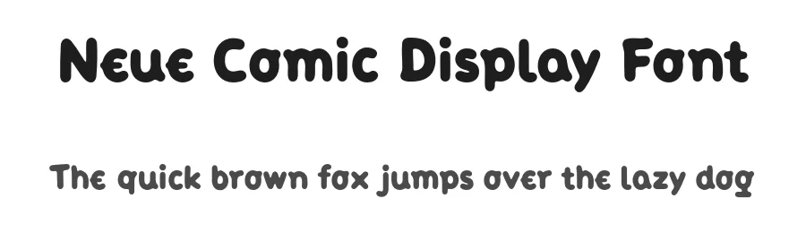 Neue Comic Display Font by unio creative solutions β Decorative Font