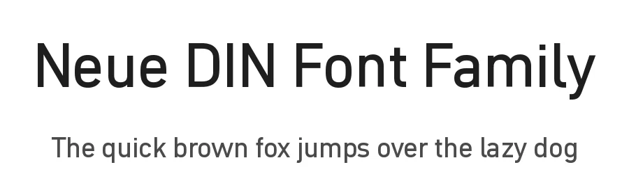 Neue DIN Font Family by Fontwerk β Decorative Font