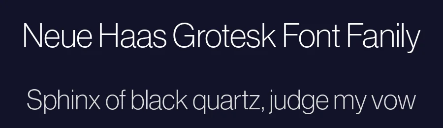Neue Haas Grotesk Font Fanily by Christian Schwartz — Sans Serif Font — thumbnail 2