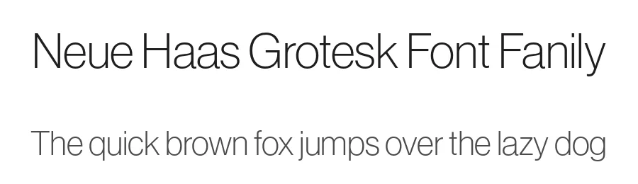 Neue Haas Grotesk Font Fanily by Christian Schwartz — Sans Serif Font