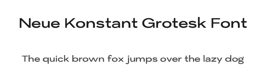 Neue Konstant Grotesk Font by Stephen French — Sans Serif Font