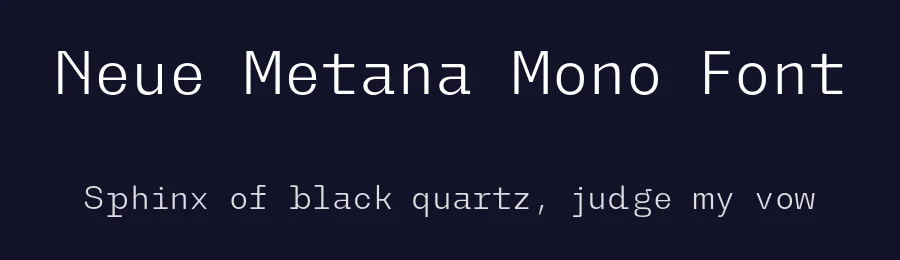 Neue Metana Mono Font by Dirtyline Studio — Sans Serif Font — thumbnail 2
