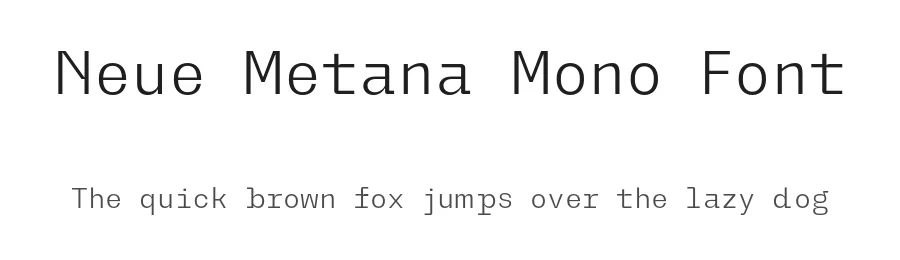 Neue Metana Mono Font by Dirtyline Studio — Sans Serif Font