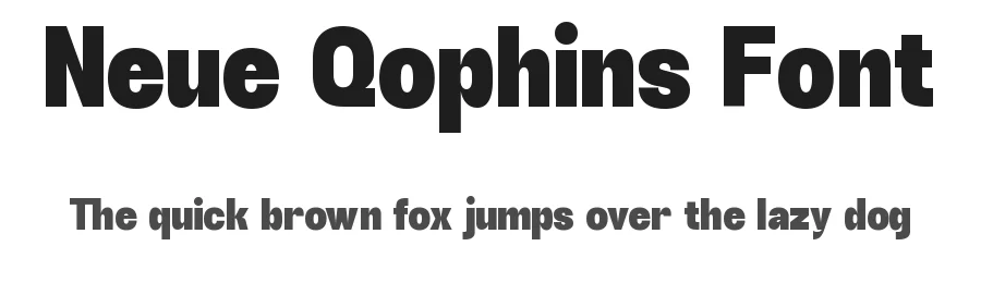 Neue Qophins Font by zeenesia — Sans Serif Font