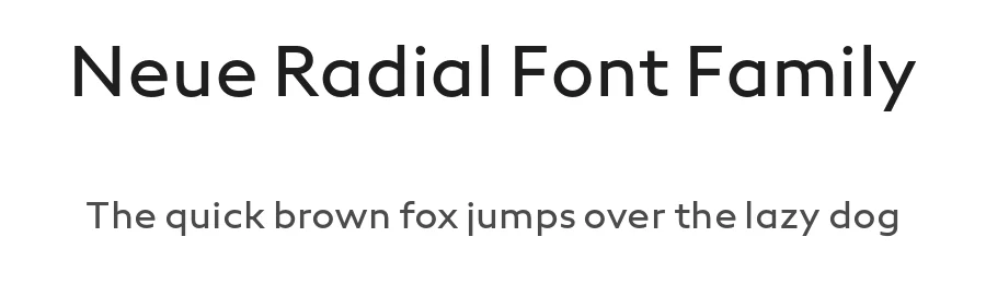 Neue Radial Font Family by Neue — Sans Serif Font