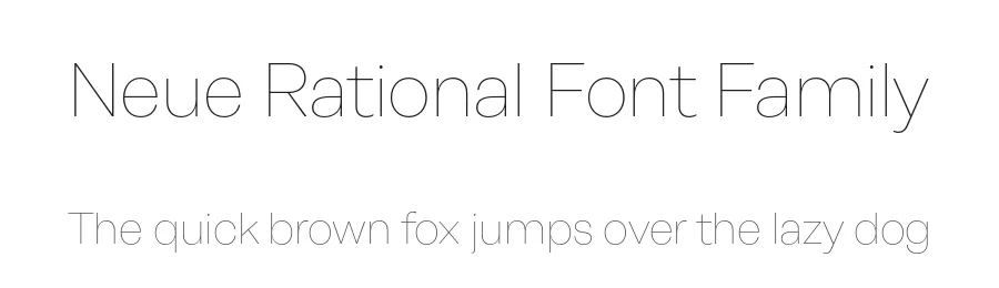 Neue Rational Font Family by Rene Bieder — Decorative Font