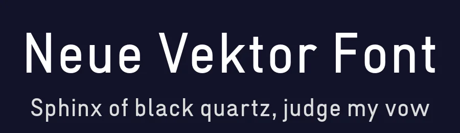 Neue Vektor Font by Neue — Sans Serif Font — thumbnail 2