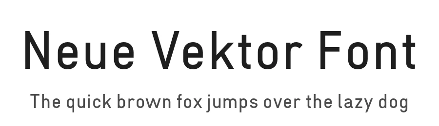 Neue Vektor Font by Neue — Sans Serif Font