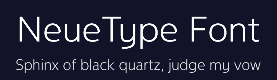 NeueType Font by Nikolay Savchuk — Sans Serif Font — thumbnail 2
