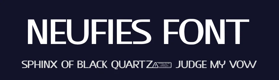 Neufies Font by KongFont — Display Font — thumbnail 2