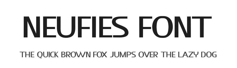 Neufies Font by KongFont — Display Font