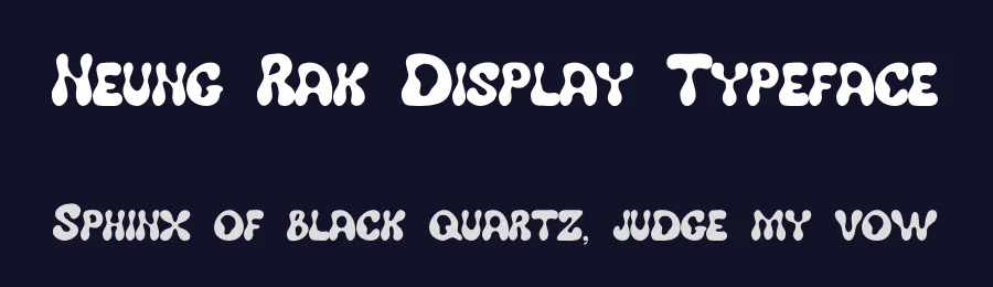 Neung Rak Display Typeface by Casloop Studio — Decorative Font — thumbnail 2