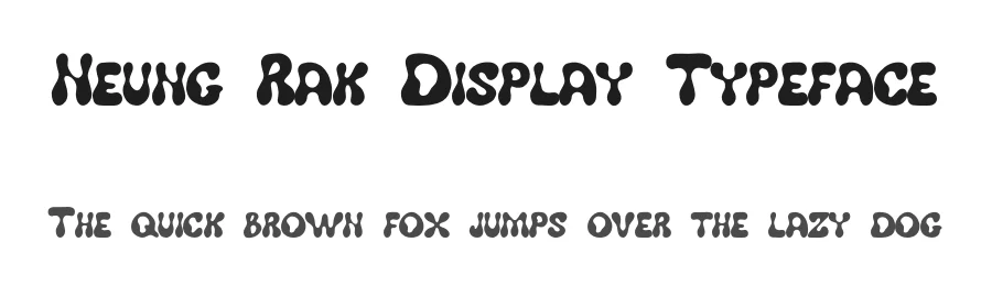 Neung Rak Display Typeface by Casloop Studio — Decorative Font