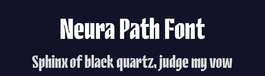 Neura Path Font by Four Lines Std — Sans Serif Font — thumbnail 2