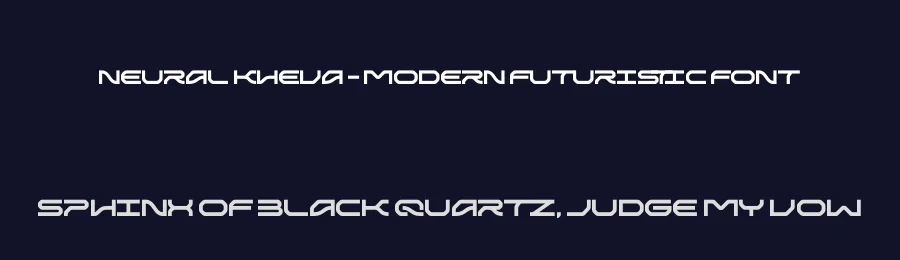 Neural Kheva – Modern Futuristic Font by timelesstype.co — Display Font — thumbnail 2