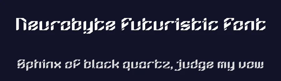 Neurobyte Futuristic Font by PutraCetol Studio — Display Font — thumbnail 2
