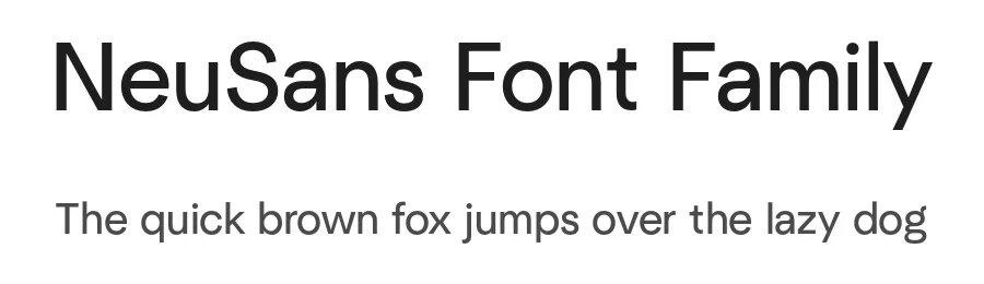 NeuSans Font Family by Gradient — Sans Serif Font