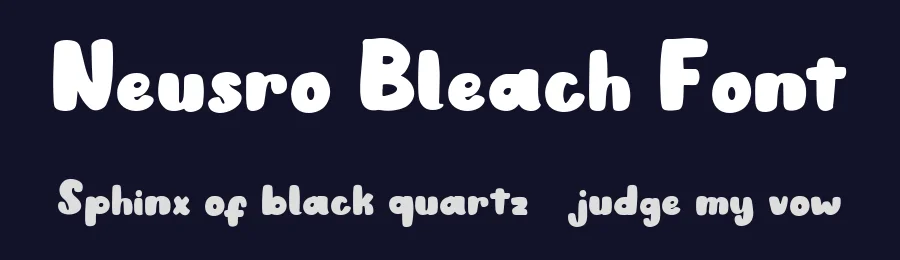 Neusro Bleach Font by enxyclo — Decorative Font — thumbnail 2