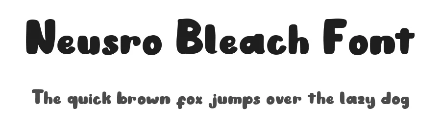 Neusro Bleach Font by enxyclo — Decorative Font