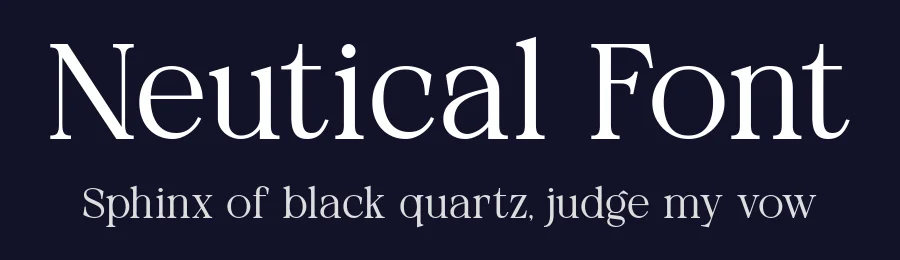 Neutical Font by Heinzel Std. — Serif Font — thumbnail 2
