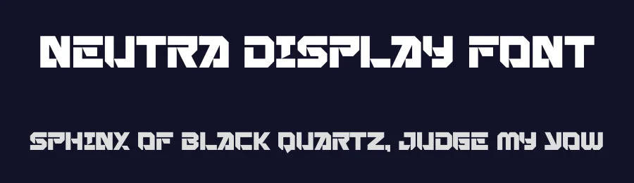 Neutra Display Font by Maiko Hatta — Display Font — thumbnail 2