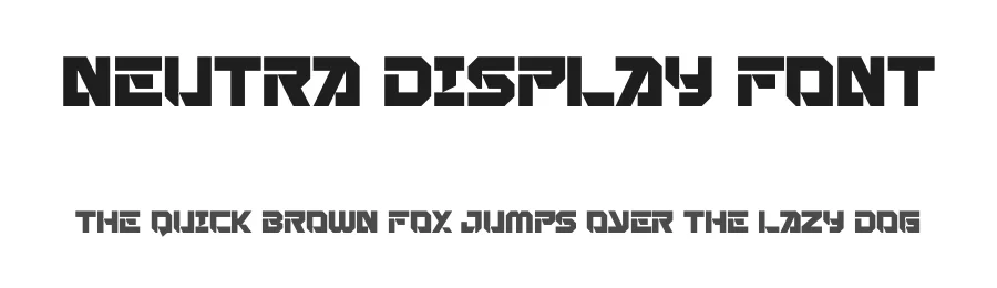 Neutra Display Font by Maiko Hatta — Display Font