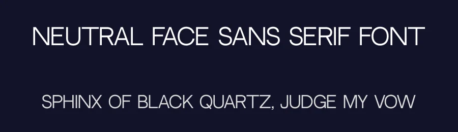 Neutral Face Sans Serif Font by Vadym Axieiev — Sans Serif Font — thumbnail 2