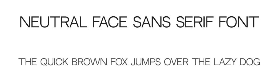 Neutral Face Sans Serif Font by Vadym Axieiev — Sans Serif Font