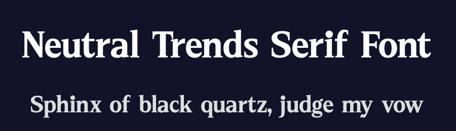 Neutral Trends Serif Font by timelesstype.co — Serif Font — thumbnail 2