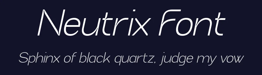 Neutrix Font by Black Studio — Display Font — thumbnail 2