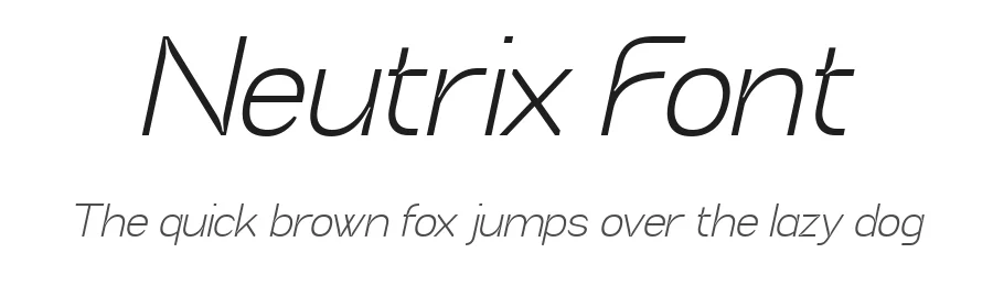 Neutrix Font by Black Studio — Display Font
