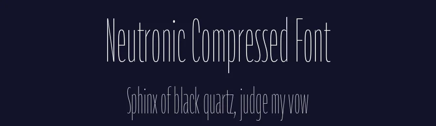 Neutronic Compressed Font by Hypertype 하이퍼타입 — Sans Serif Font — thumbnail 2