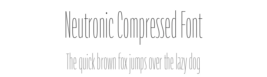 Neutronic Compressed Font by Hypertype 하이퍼타입 — Sans Serif Font